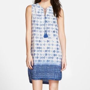 Beach Lunch Lounge Split Neck Shift Dress